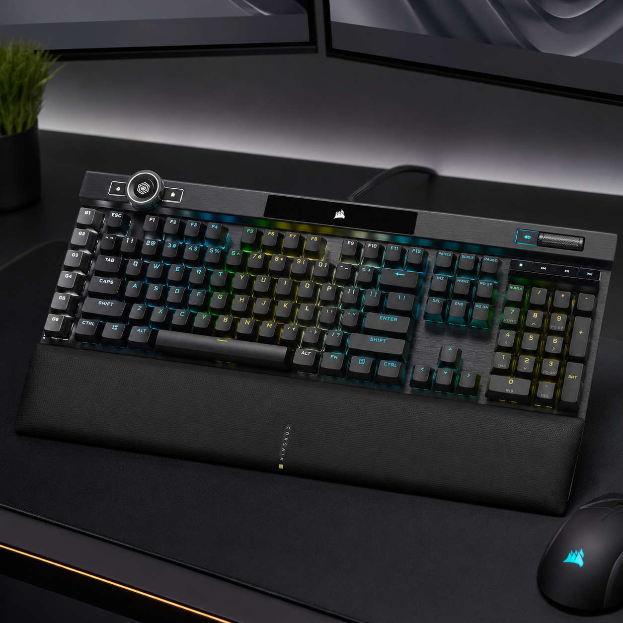 Corsair K100 RGB optical-mechanical wired gaming keyboard