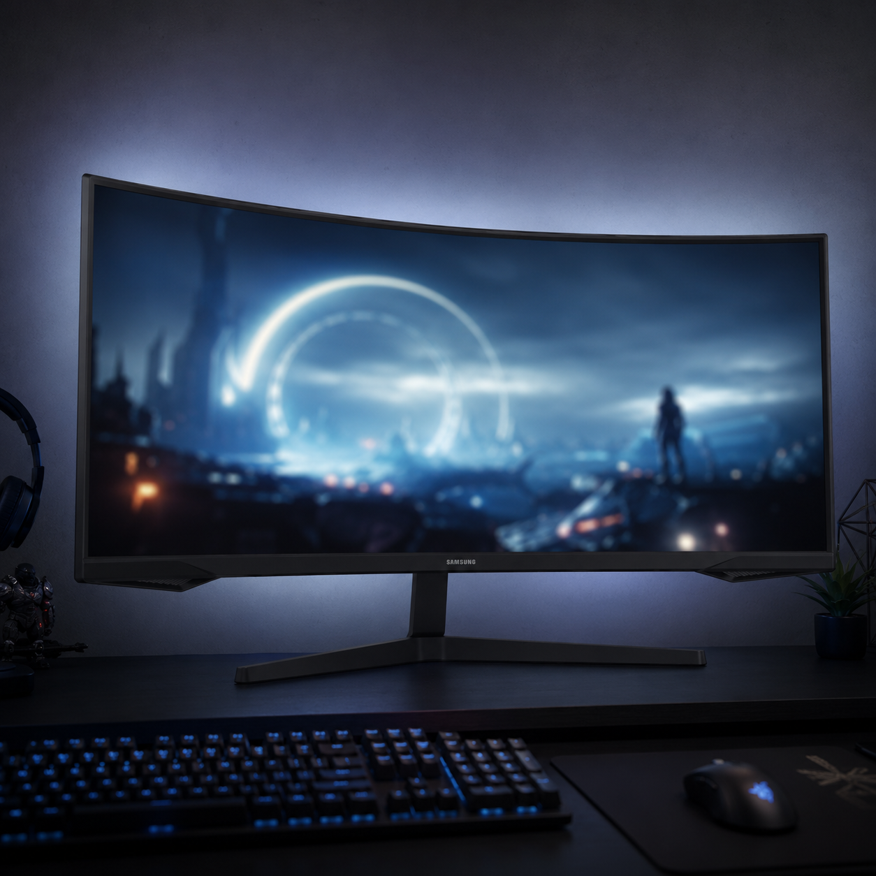 Samsung 34 inch Odyssey G5 curved ultrawide gaming monitor