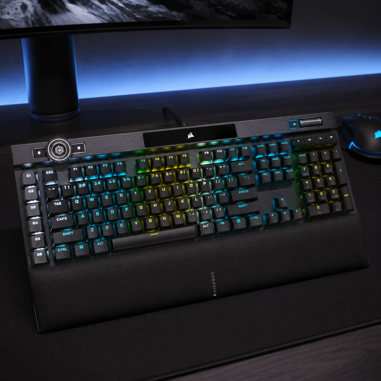 Corsair K100 RGB optical-mechanical wired gaming keyboard