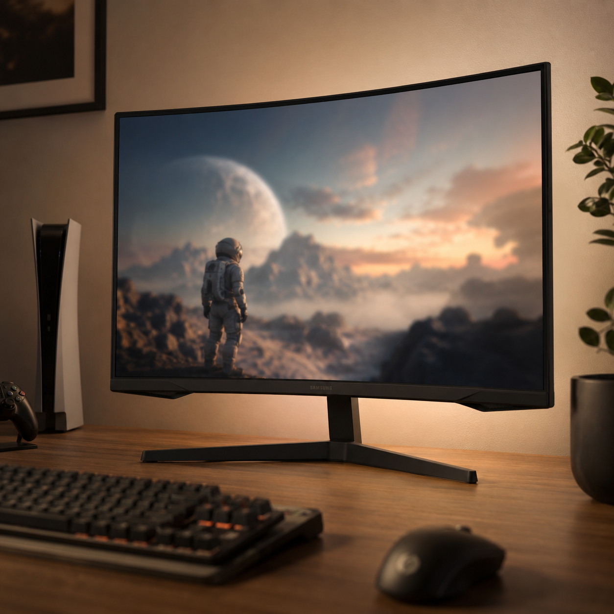 Samsung 32 inch Odyssey G55C QHD 1000R curved gaming monitor